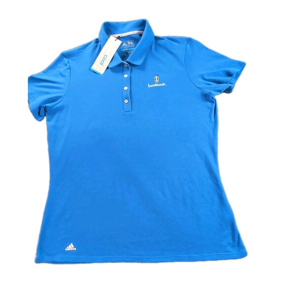 Adidas Polo Womens Medium Blue Climacool Golf Shirt Innisbrook Florida Golfing - Picture 1 of 9
